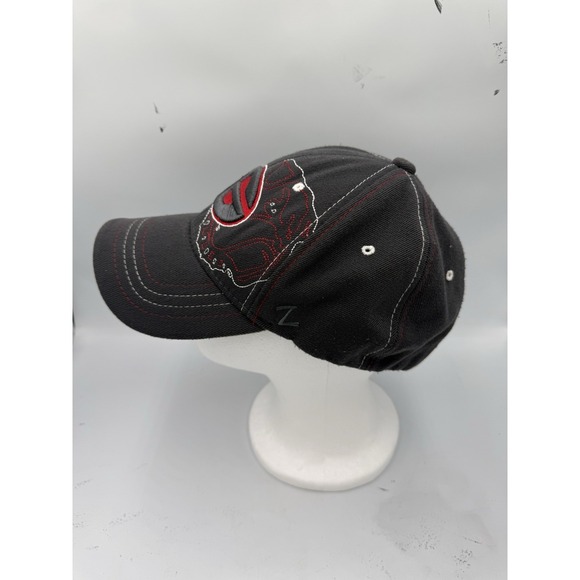 Georgia Bulldogs UGA Football Zephyr Fitted Hat Cap Grey NCAA Size M/L - Picture 3 of 7